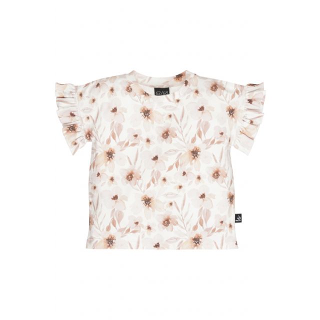 Butterfly t-shirt flowers elle cream