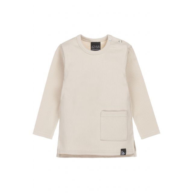 Split longsleeve rib (sand)
