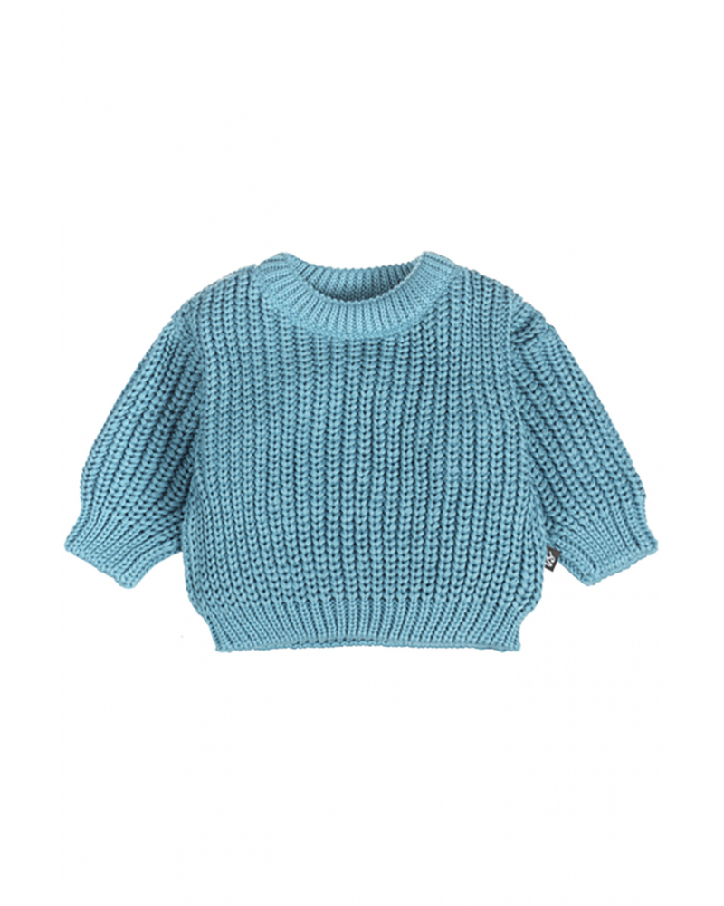 Knitted sweater (dusty petrol)