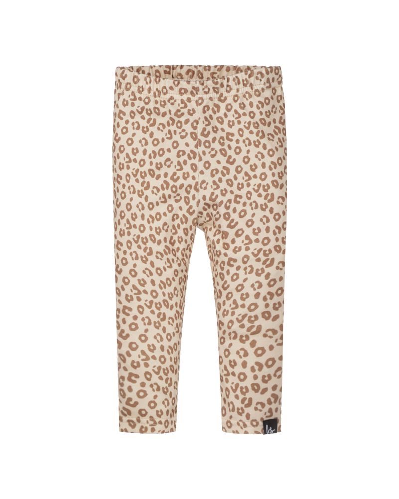 Legging leopard licht beige