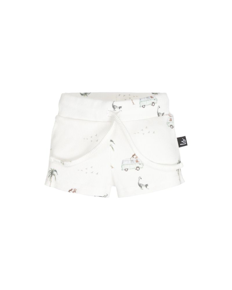 Rib jersey short jungle bus