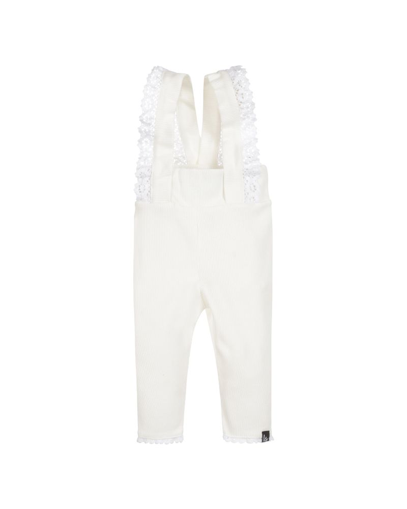 Ruffle salopette nude