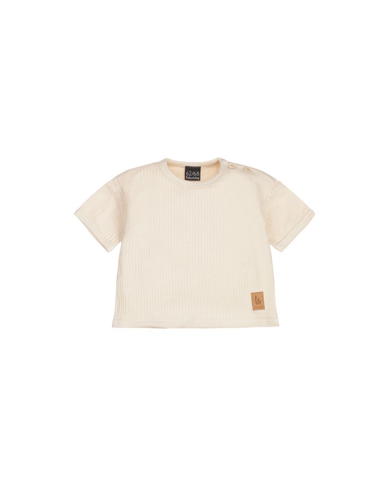 Soft wafel t-shirt sand