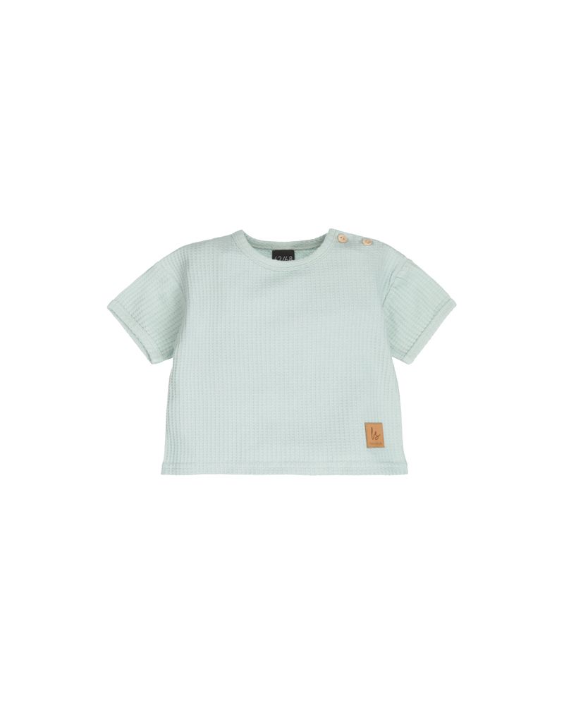 Soft wafel t-shirt blue
