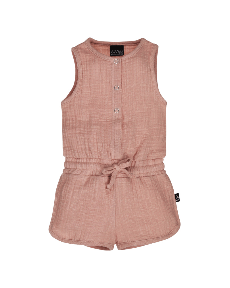 Jumpsuit linnen clay pink