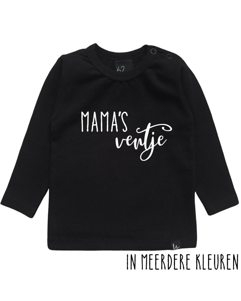 Mama&#039;s ventje longsleeve shirt 92 Zwart/Wit