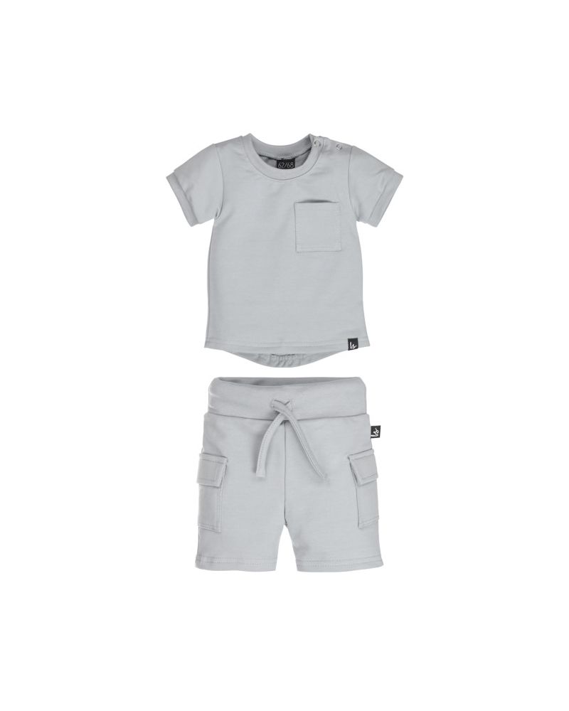 Outfit summer cargo grey blue