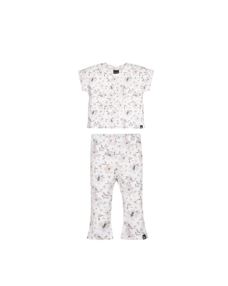 Outfit wafel set soft flowers
