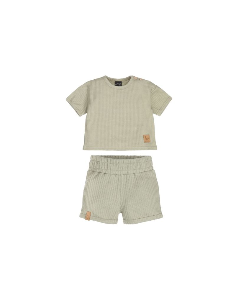 Outfit soft wafel dark green