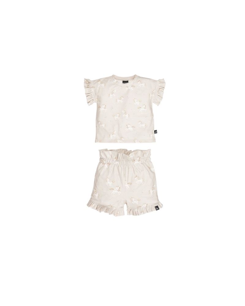 Outfit ruffle summer set unicorn