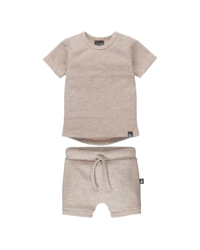 Outfit wafel bruin 