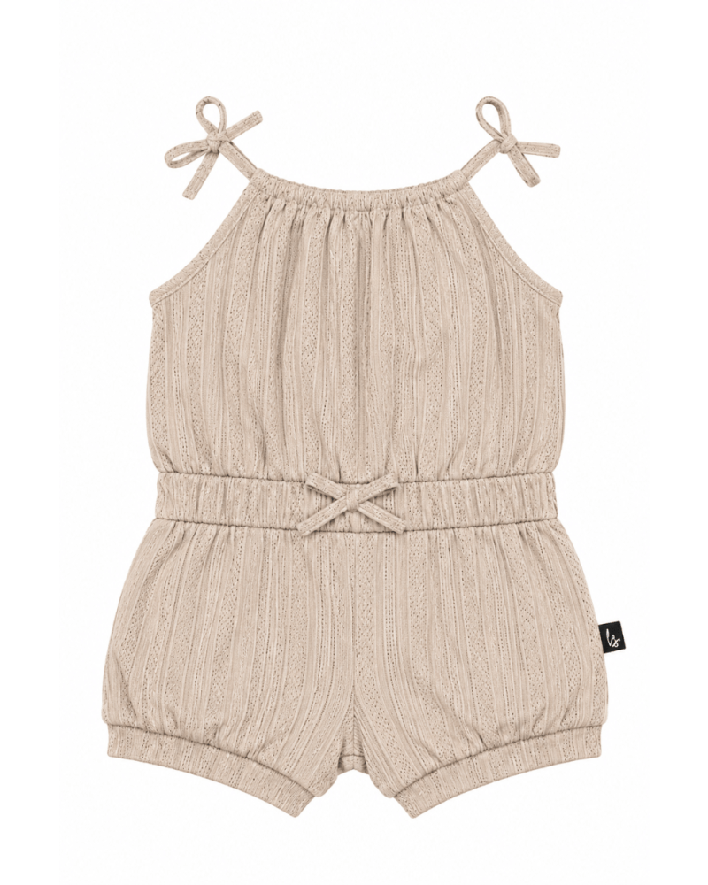 Summer onesie pointelle beige